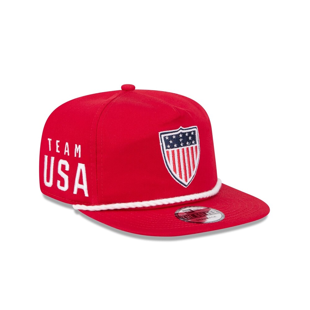 New Era Team USA Olympics Red Golfer Hat - One Size